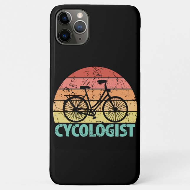 Capa Para iPhone 11 Pro Max Cycologist Funny Cycling (Verso)