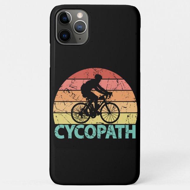 Capa Para iPhone 11 Pro Max Cycopath Funny Cycling Cyclist (Verso)