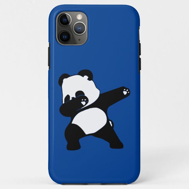 Capa Para iPhone 11 Pro Max Dabbing Panda  (Verso)