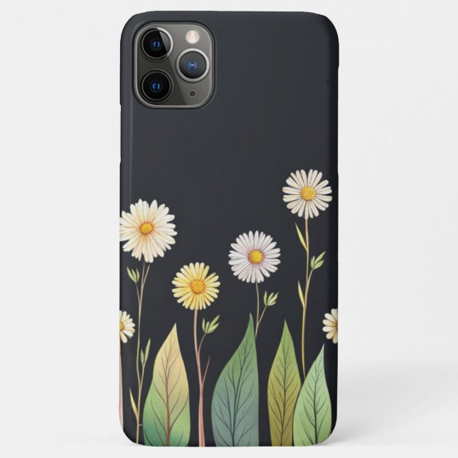 Capa Para iPhone 11 Pro Max Daisy está à Noite (Verso)