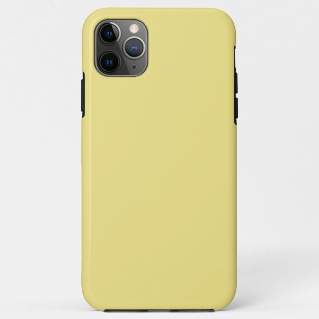Capa Para iPhone 11 Pro Max Decoração em amarelo pastel suave pronta para (Verso)
