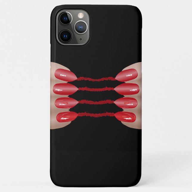 Capa Para iPhone 11 Pro Max Dedo vampiro V.2 (Verso)