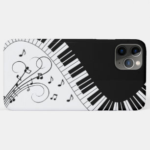 Capa Para iPhone 11 Pro Max Design de Música do Teclado Piano