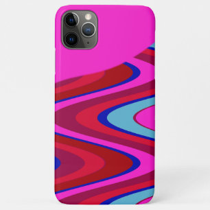 Capa Para iPhone 11 Pro Max Design Rosa Quente Vermelho Vermelho Suave
