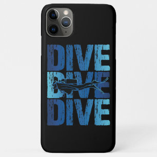 Capa Para iPhone 11 Pro Max Dive-Dive - Mergulhador Submarino Scuba