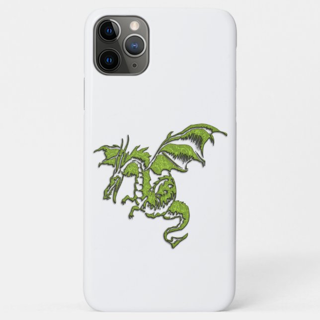 Capa Para iPhone 11 Pro Max Dragão Design (Verso)