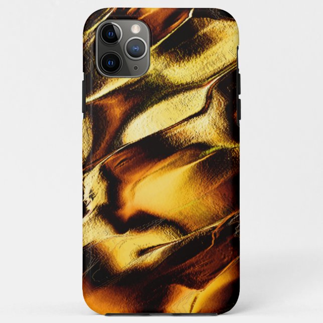 Capa Para iPhone 11 Pro Max Dunas em bruto em ouro queimado (Verso)