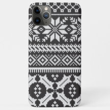 Edulcorador de Isle Knit, Feira Branca, Preta