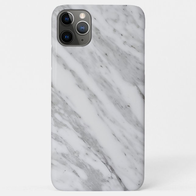 Capa Para iPhone 11 Pro Max  Elegant White Marble (Verso)