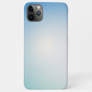 Capa Para iPhone 11 Pro Max Elegante Azul Suave e Ombre Branco
