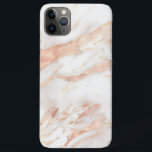 Capa Para iPhone 11 Pro Max Elegante Rosa Dourada Marble Chic Chic Girly<br><div class="desc">Capa de telefone de mármore Dourada,  de cobre e giz Elegante,  apresentando veias de folha de ouro de cobre rosa em mármore clássico.</div>