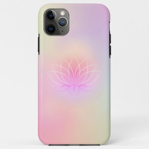 Capa Para iPhone 11 Pro Max Elegante Trendy Legal Lotus Holographic
