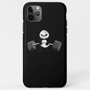 Capa Para iPhone 11 Pro Max Engraçado Panda Trabalhando Kitten Gym Poder de D