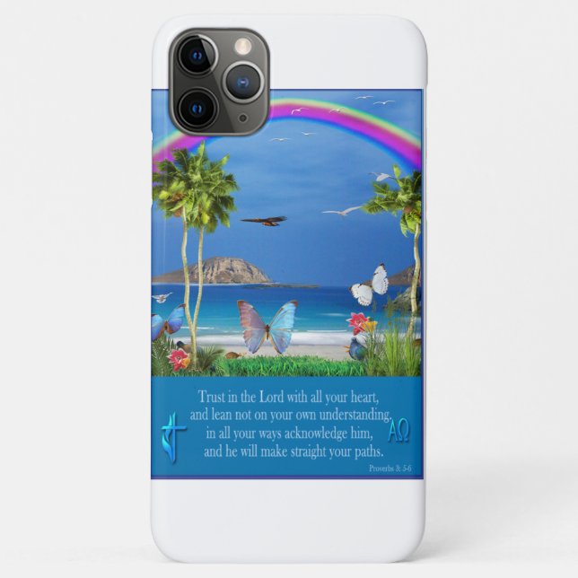 Capa Para iPhone 11 Pro Max Escritura Cristã (Verso)