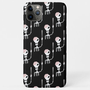 Capa Para iPhone 11 Pro Max Esqueleto de Halloween com uma espada