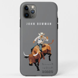 Capa Para iPhone 11 Pro Max Este não é meu primeiro RODEO: Bull Rider