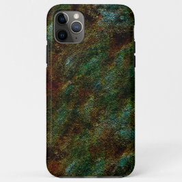 Capa Para iPhone 11 Pro Max Estilo de parede escondido de verde e coral