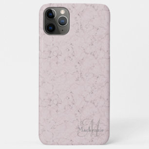 Capa Para iPhone 11 Pro Max Estilo Marble Estilo Esmagador Cor-de-Rosa Cinza M