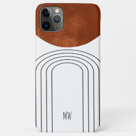 Capa Para iPhone 11 Pro Max Estilo Moderno Geométrico de Meados do Século