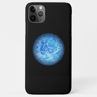 Capa Para iPhone 11 Pro Max Estojo de telefone de arte fluído Calm Tide