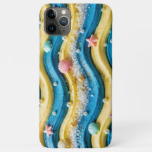 Estojo de Telefone de Bolo de Onda do Oceano - Est