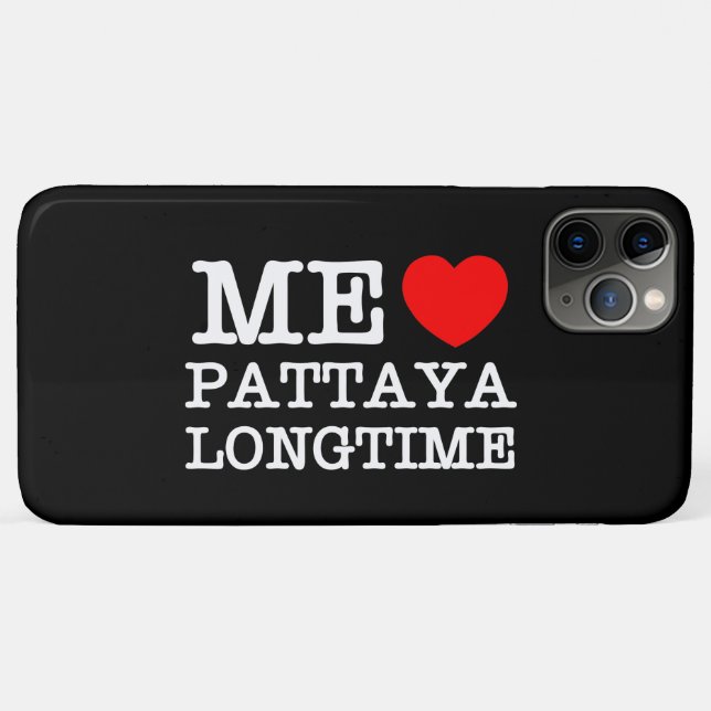 CAPA PARA iPhone 11 PRO MAX EU AMO PATTAYA LONGTIME (Verso (horizontal))