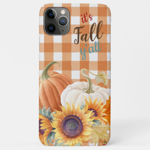 Capa Para iPhone 11 Pro Max Fábrica Laranja Buffalo Checagem Pumpkin Girflora