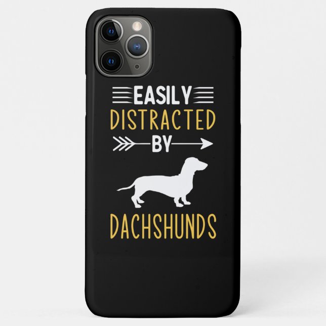 Capa Para iPhone 11 Pro Max Fácil Distração Por Dachshances (Verso)