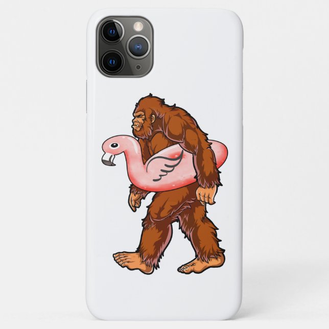 Capa Para iPhone 11 Pro Max Flamingo Bigfoot (Verso)