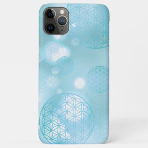 Capa Para iPhone 11 Pro Max Flor azul de vida faísca