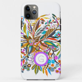 Capa Para iPhone 11 Pro Max Floral Fantasy Personalizável