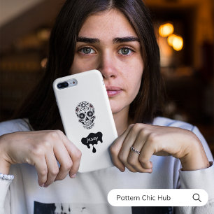 Capa Para iPhone 11 Pro Max Flores Crônicas De Açúcar Moderno De Halloween