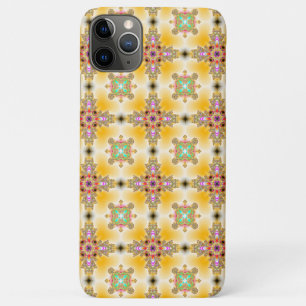 Capa Para iPhone 11 Pro Max Flores de Artdeco no Estilo Retroativo