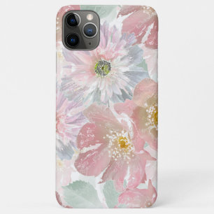 Capa Para iPhone 11 Pro Max Flores delicadas em aquarela.