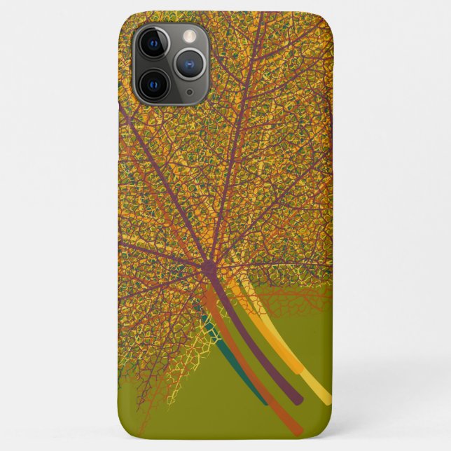 Capa Para iPhone 11 Pro Max Folha de outono (Verso)