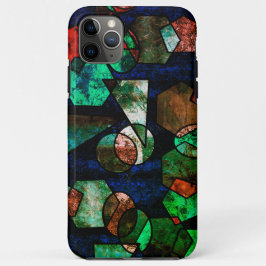 Capa Para iPhone 11 Pro Max Formas geométr icas irregulares e textura deformad