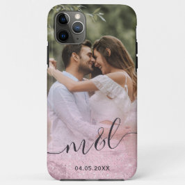 Capa Para iPhone 11 Pro Max Foto elegante de rosa dourada de gradiente moderno