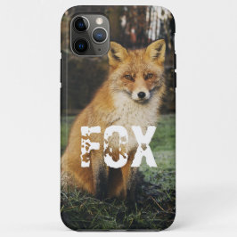 Capa Para iPhone 11 Pro Max Foto personalizada fofo Fox animal adorável chic n