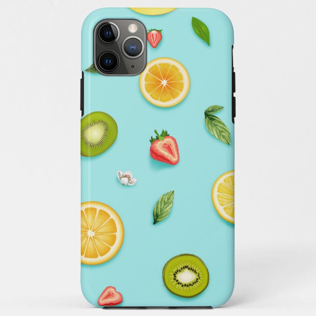Capa Para iPhone 11 Pro Max Fruta mista (Verso)