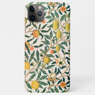 Capa Para iPhone 11 Pro Max Fruta William Morris Pomegranate Ornamento Branco