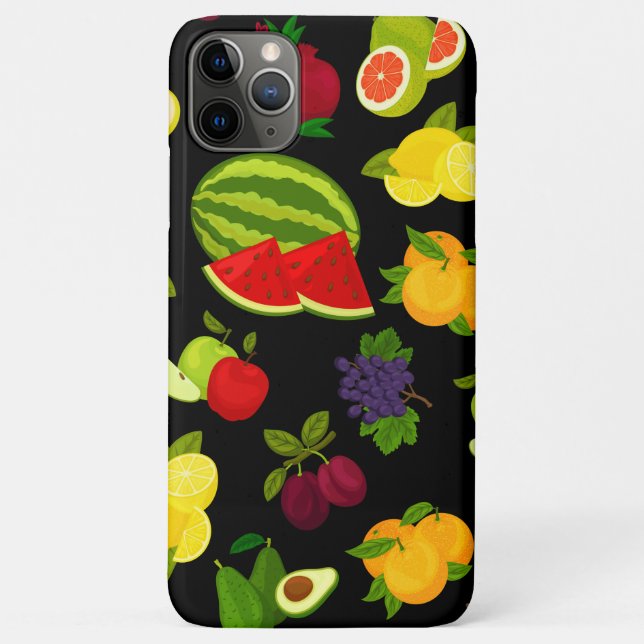 Capa Para iPhone 11 Pro Max Frutas de Citrus (Verso)