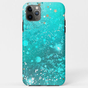 Capa Para iPhone 11 Pro Max Fundo do Mint Turquoise Foil