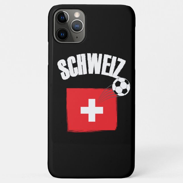 Capa Para iPhone 11 Pro Max Futebol da Suiça Schweiz (Verso)