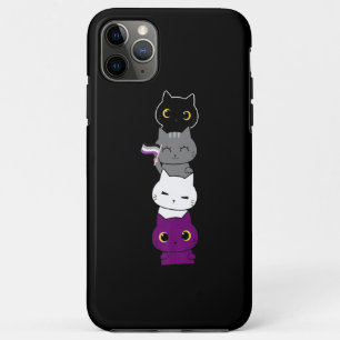 Capa Para iPhone 11 Pro Max Gato Asexual Orgulho Gato, Pavilhão Ace, Pet Aman