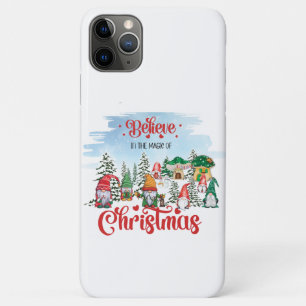 Capa Para iPhone 11 Pro Max Gnomo Bonito Celebrando Férias de Natal