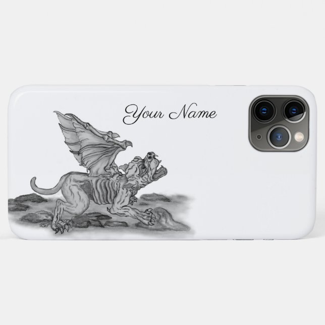 Capa Para iPhone 11 Pro Max Golem Gárgula (Verso (horizontal))