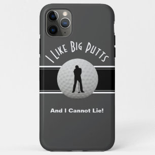 Capa Para iPhone 11 Pro Max Golfe Eu Gosto de Grandes Tacos Humor Diversão Pre