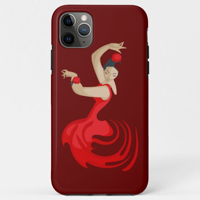 Capa Para iPhone 11 Pro Max Gypsy Flamenco Dancer (Verso)