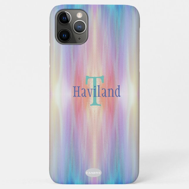 Capa Para iPhone 11 Pro Max HAMbyWG Preto com aparência de Pastel Suave (Verso)