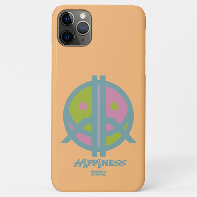Capa Para iPhone 11 Pro Max Hippie Happiness ICON HIppie Happy by Masanser (Verso)